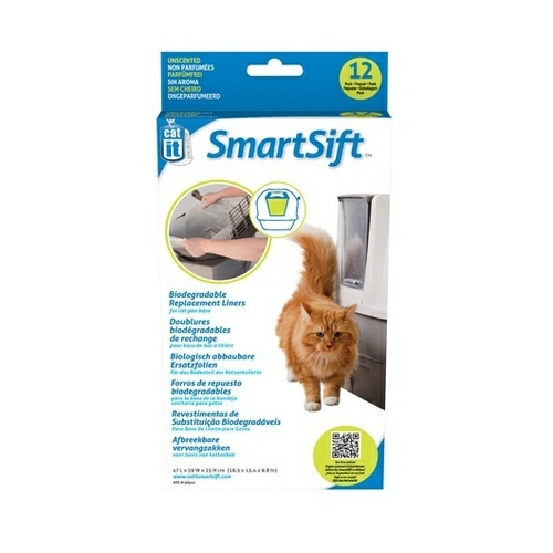 Smartsift Replacement Pan Liners For Base Bin 12-Pack Cat