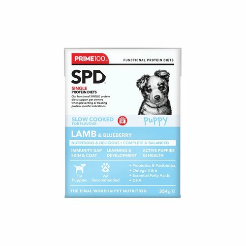 Spd Slow Cooked Puppy Food Single Protein Lamb & Blueberry 12 X 354G Dog