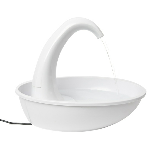 “Swan” Large Capacity Charcoal Filtered Plastic Water Fountain 2.3 Litres Automatic Feeders & Fountains