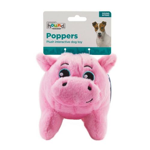 Tail Poppers Plush Extra Small Dog Toy – Pig Dog