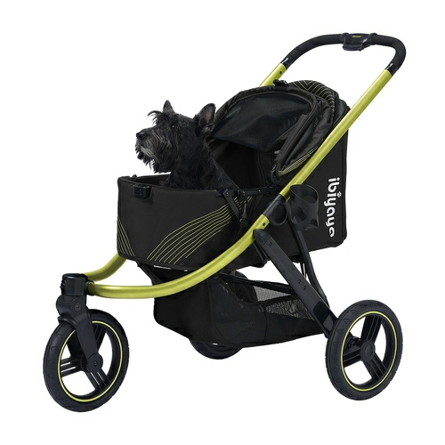 The Beast Pet Jogger Stroller For Dogs Up To 25Kg – Jet Black Carriers & Strollers