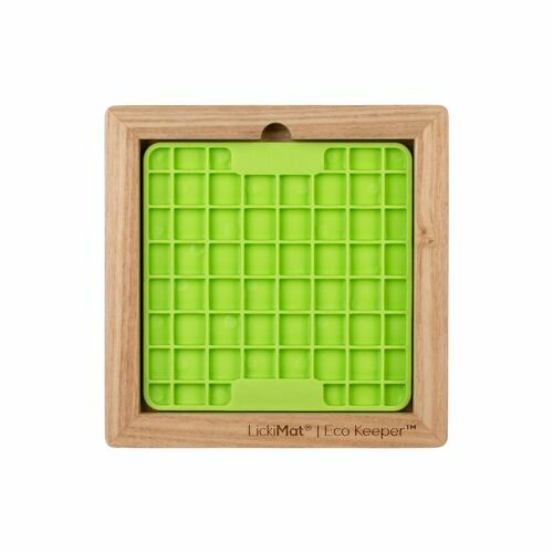 Wooden Eco Slow Feeder Keeper – For Mini Lick Mats Bowls & Fountains