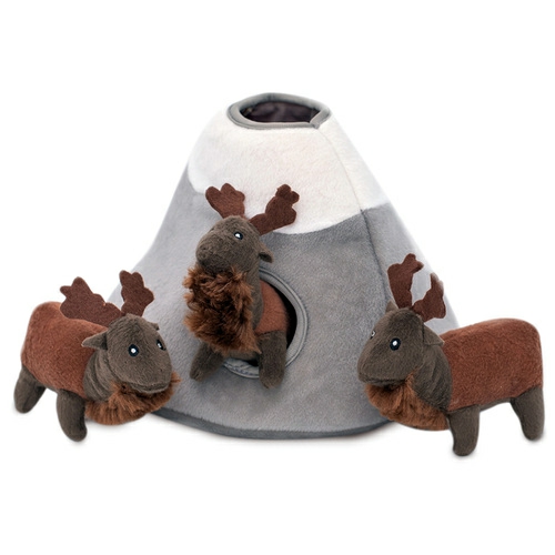 Zippy Burrow Interactive Dog Toy – Elk Mountain + 3 Deers Dog