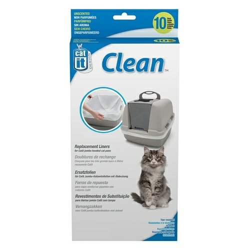 Clean Unscented Litter Tray Liners For Litter Trays – 10-Pack Cat