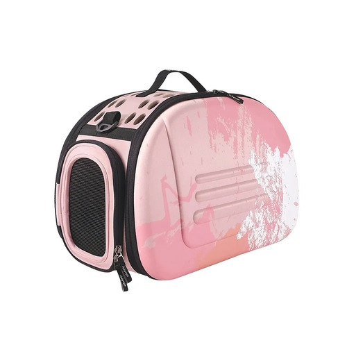 Collapsible Travelling Pet Carrier For Cats & Dogs – Pink Sunset Carriers & Strollers