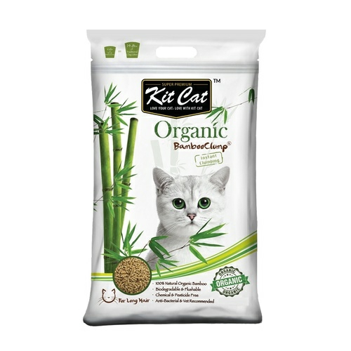 Flushable Biodegradable Clumping Bamboo Litter For Long Haired Cats – 9 Litres/3Kg Cat