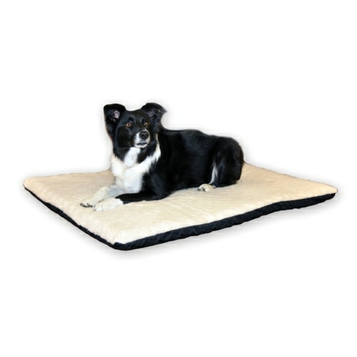 Orthopedic Dual-Thermostat Low-Voltage Heated Pet Bed – Cream Beds & Blankets