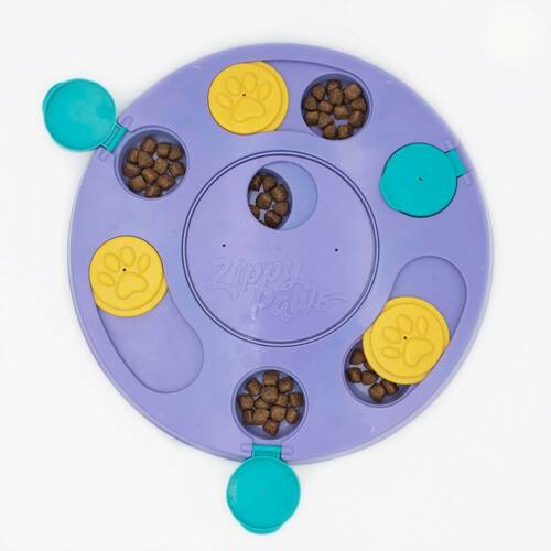 Smartypaws Puzzler Feeder Interactive Dog Toy – Purple Dog