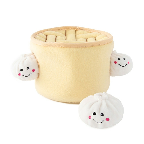 Zippy Burrow Interactive Dog Toy – Soup Dumplings Dog